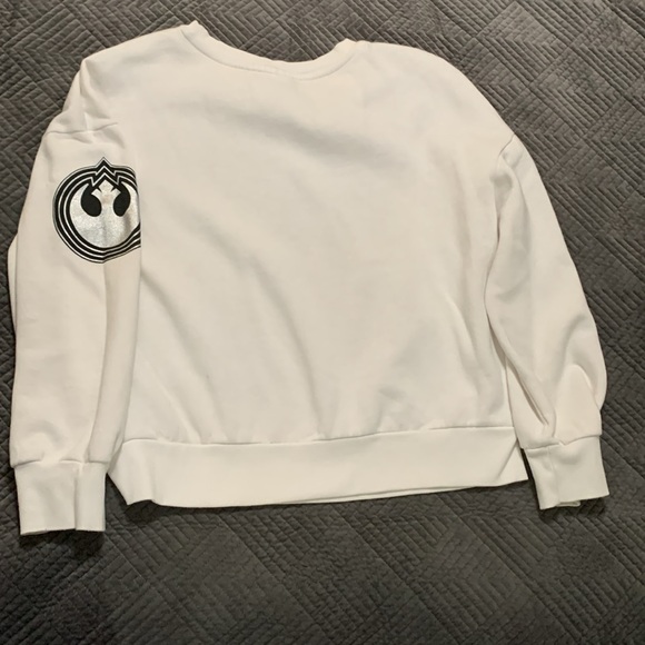 DISNEY Star Wars Sweatshirt, White, Size Medium - Picture 2 of 4